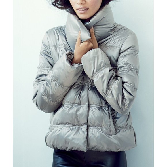 Eileen Fisher Jackets & Blazers - ❄️ Eileen Fisher Funnel Neck Puffer Coat Winter Down Jacket Eileen Fisher